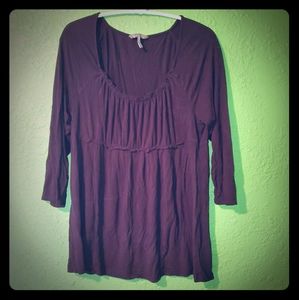 Black Kristin Davis Peasant Top